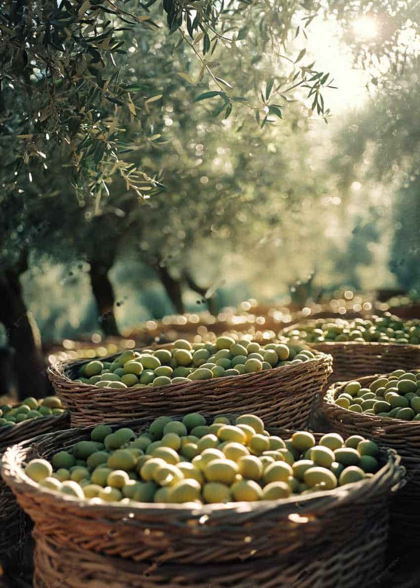 accessori e attrezzatura per la raccolta delle olive